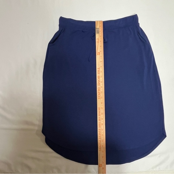 ZENANA Womens Skirt Tulip Hem Drawstring Waist NWOT Light Navy Blue Size 2X - Picture 7 of 9